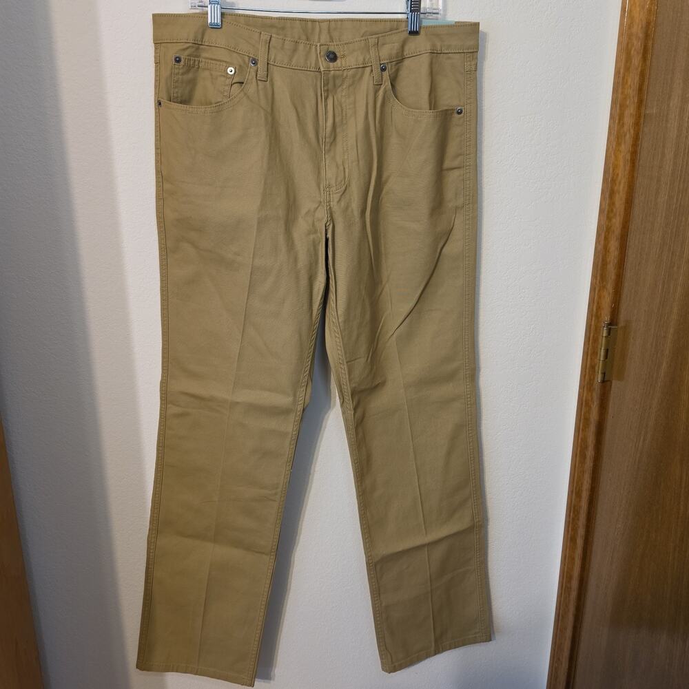 NWT Magellan Outdoors Tan Pants Mens 34/34 Tan Classic Water Resistant Beige